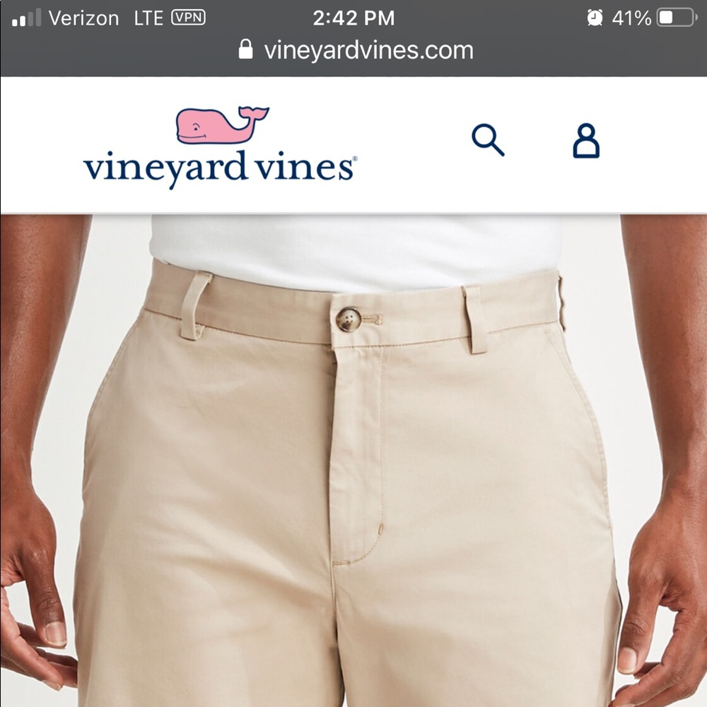 Vineyard Vines Khaki and Dark Blue shorts